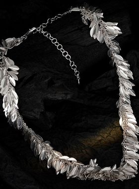 草裙系列摇曳感项链饰品女S925纯银小众设计师项饰