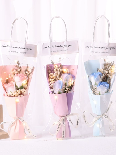 520 День святого Валентина Вечные цветы Звезды розы сушено