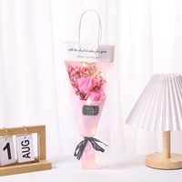 2 розы [розовый] свет+сумка