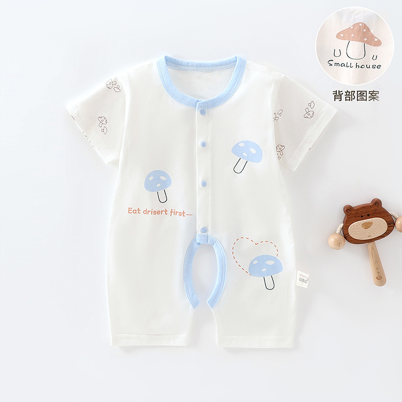 婴儿衣服夏莫代尔凉快宝宝连体衣