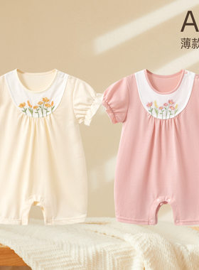 女宝宝衣服莫代尔轻薄透气公主风