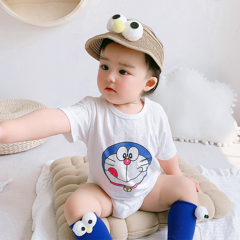 夏季莫代尔婴儿衣服短袖