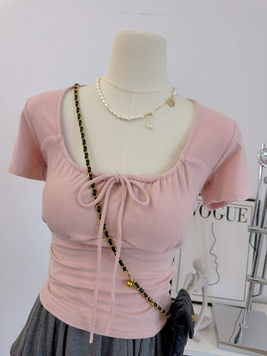 短袖纯欲薄款显瘦棉质女款