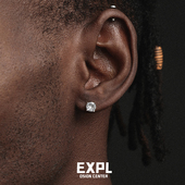 silver Zircon Earrings纯银钻石耳钉男女嘻哈 S925 hiphop 锆石