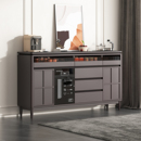 客厅靠墙实木茶水柜烧水壶一体下置水桶现代简约储物柜餐边柜厨房