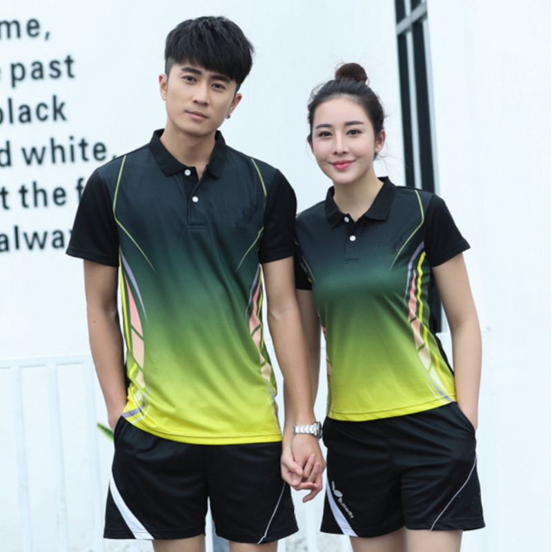 夏季短袖吸汗排汗衣服印字乒乓球