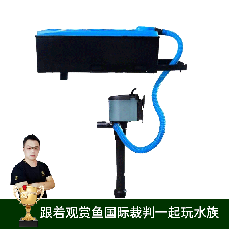 鱼缸过滤器三合一外置水泵冲氧泵增氧泵水族箱内置潜水泵金鱼缸乌