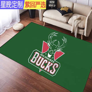 星晚篮球主题地毯NBA系列卧室床边毯男生礼物宿舍房间潮流客厅茶