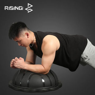 锐思（RISING）RISING锐思瑜伽半圆球健身波速球博苏平衡球黑色