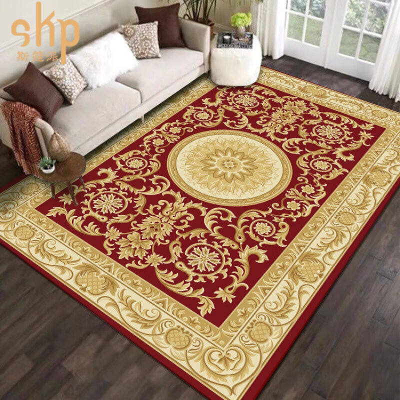 斯蔻派客厅全铺地毯卧室可坐可卧防滑毯家用新中式耐脏耐磨金钻绒