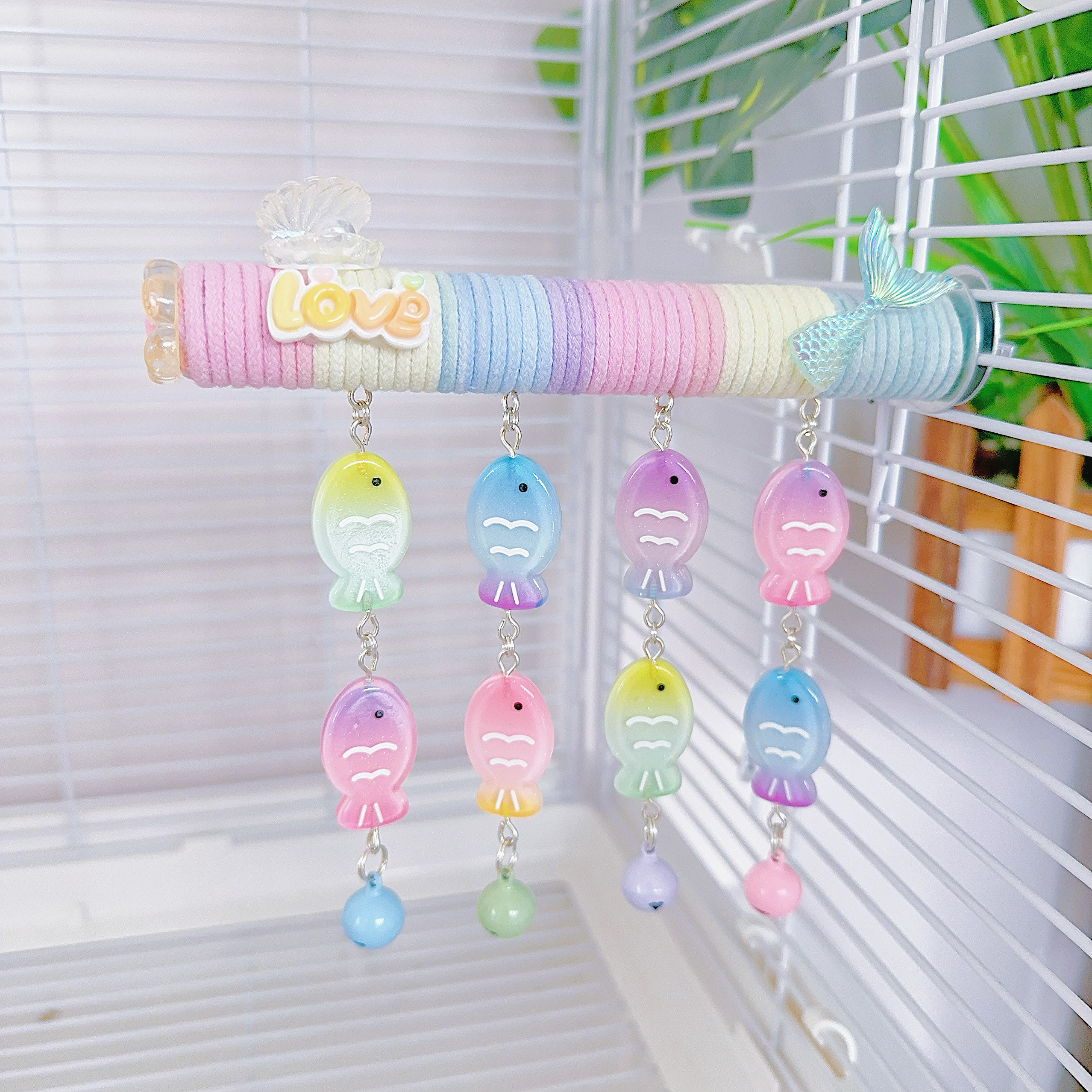 8玖-吉啾鹦鹉站杆站棒玩具啃咬解闷益智玄凤虎皮牡丹磨爪鸟笼装饰