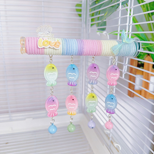 8玖-吉啾鹦鹉站杆站棒玩具啃咬解闷益智玄凤虎皮牡丹磨爪鸟笼装饰