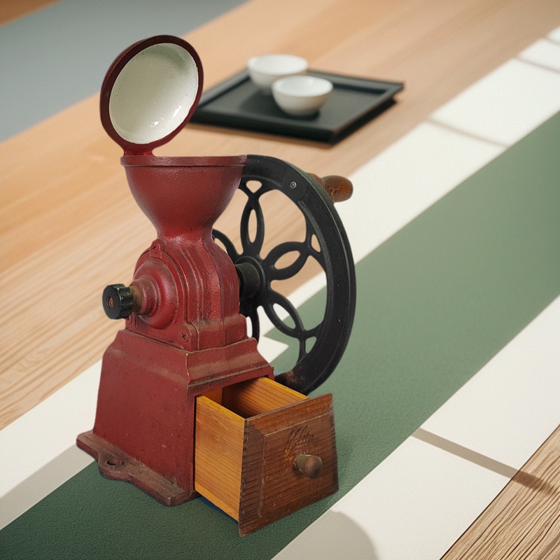 日本二手kalita手磨咖啡机手摇磨豆机咖啡研磨机铸铁机械工业风