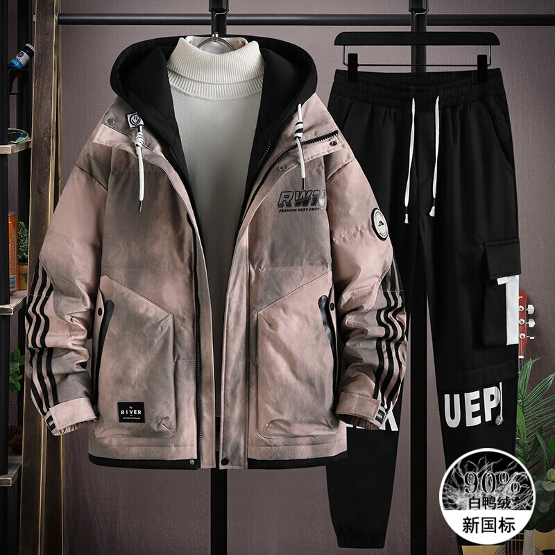 天猫家Y998-p255 2024年新款新国标90白鸭绒保暖羽绒服男