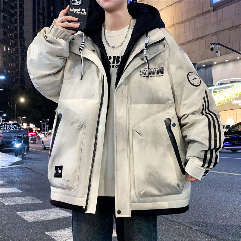 天猫家Y998-p255 2024年新款新国标90白鸭绒潮流羽绒服男