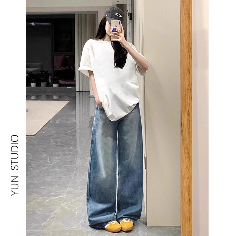 2025新款高腰显瘦孕妇牛仔裤