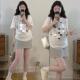 短袖 薄款 韩版 孕妇套装 宽松休闲上衣短裤 夏季 时尚 裙两件套 2026新款