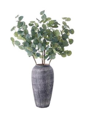 装饰可拆卸两段尤加利枝INS风仿真花家居婚庆假花MW61216