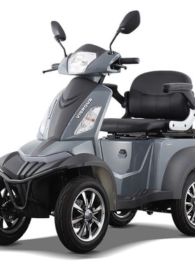 VIGOROUS/健步喜乐四轮电动车老年代步车家用休闲电瓶车免安装