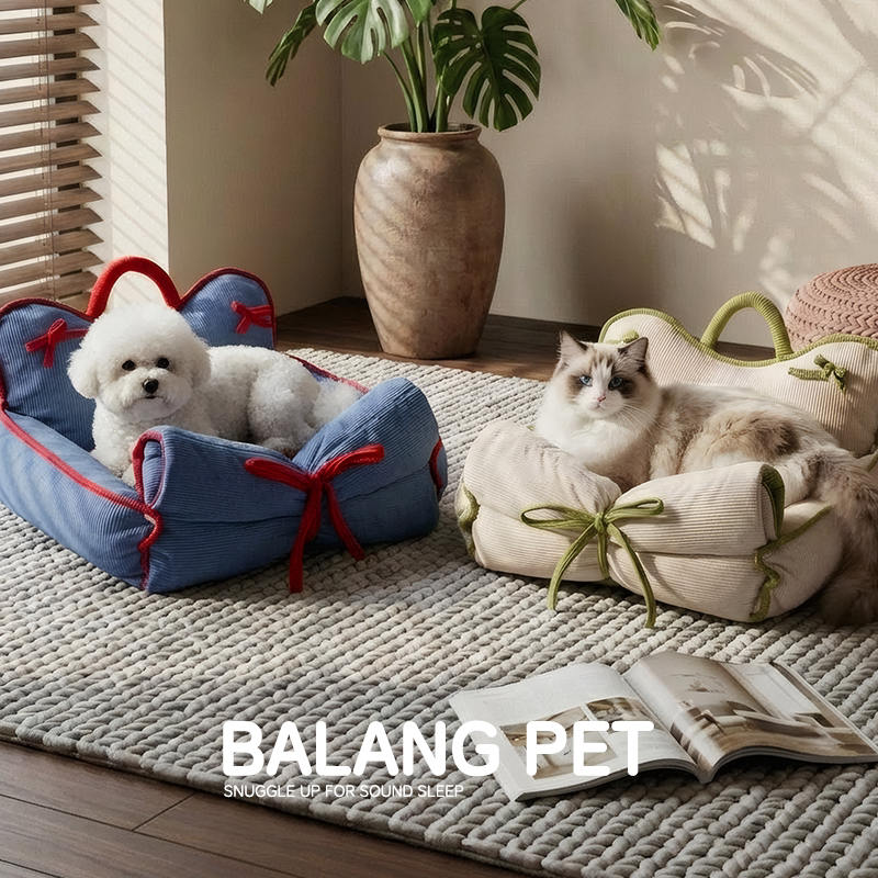 猫狗窝可提全可拆洗四季通用多种用法加厚加高靠背舒适宠物深睡窝