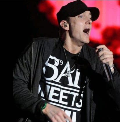 艾米纳姆 eminem 阿姆同款纯棉宽松大码男女嘻哈摇滚街头短袖t恤