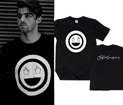 烟鬼乐队同款The Chainsmokers 短袖T恤 双人电音DJ男女半袖衣服