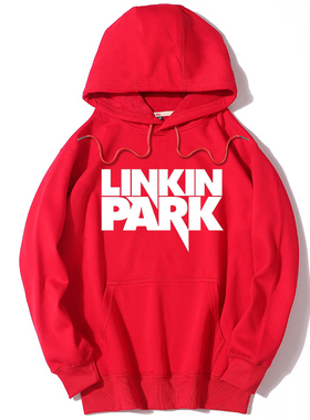 欧美音乐摇滚乐队林肯公园linkin park男女秋冬装加绒连帽卫衣