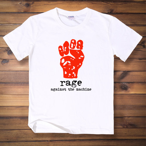 摇滚 Rage Against The Machine 暴力反抗机器 短袖t恤 男女宽松