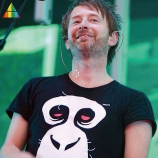 T恤男女半袖 电台司令收音机头 短袖 yorke同款 Radiohead主唱Thom