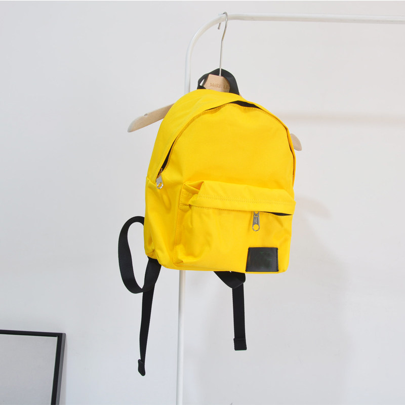 清仓不退换 简约女士休闲双肩背包休闲包防水轻便 百搭柠檬黄