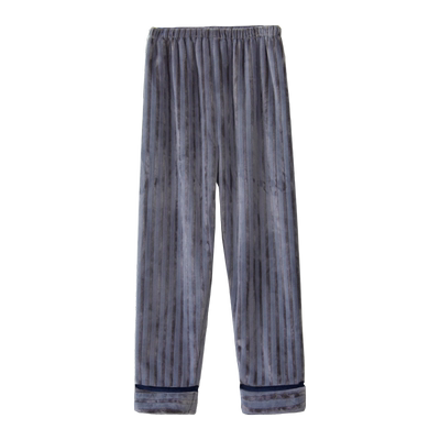 加厚珊瑚绒宽松大码保暖睡裤情侣