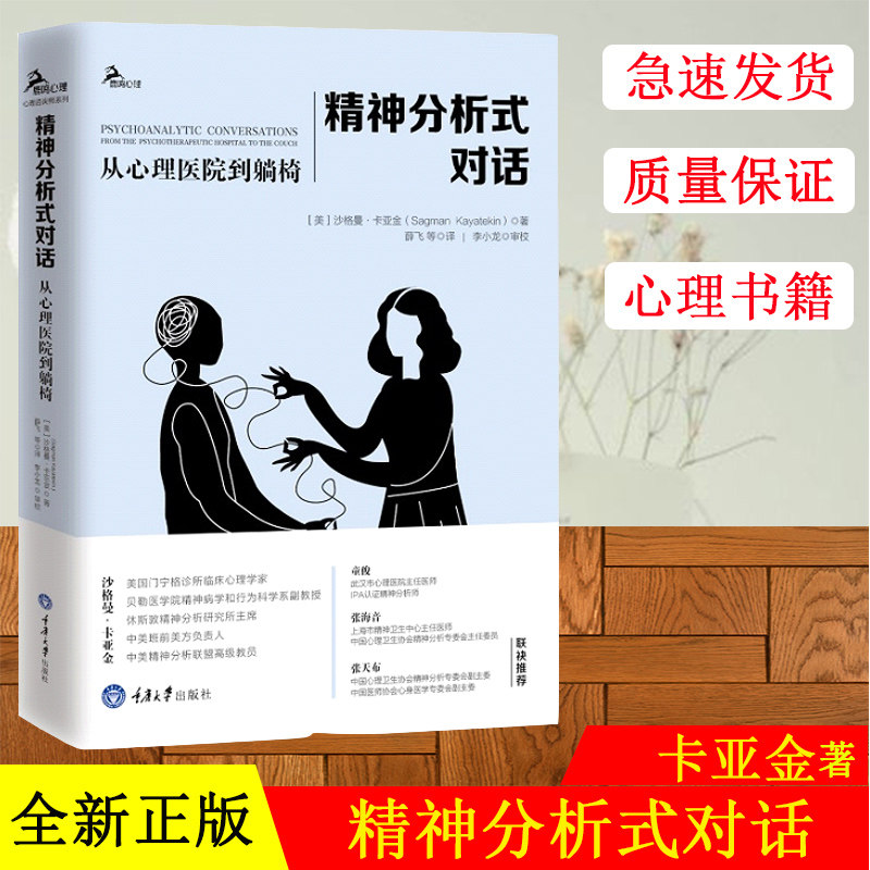 正版现货 精神分析式对话:从心理医院到躺椅沙格曼卡亚金著精神分析治疗实践指导国际精神分析协会(IPA)认证精神分析师童俊作序