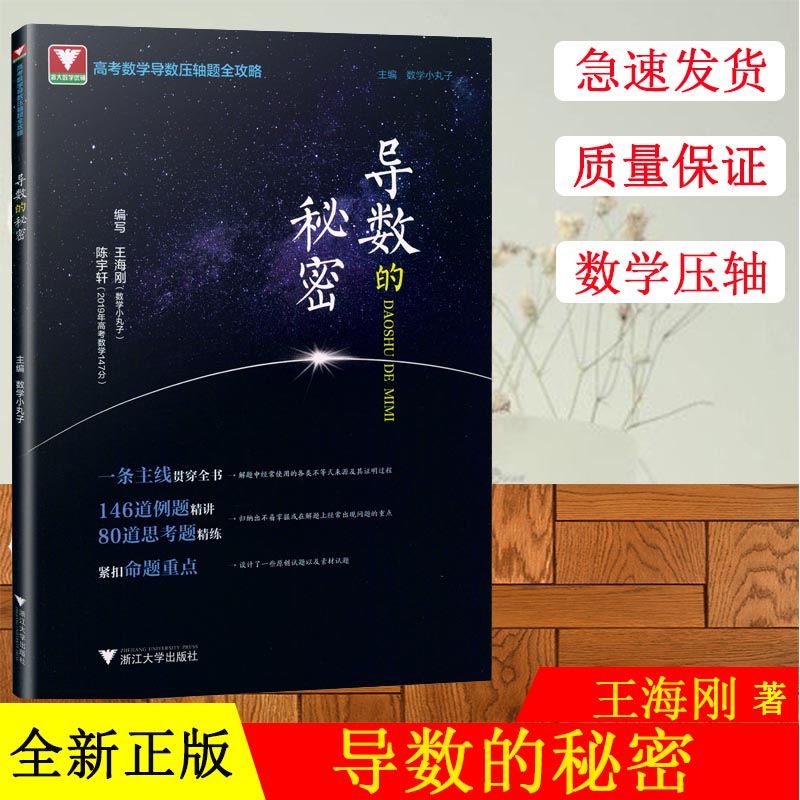 数学小丸子导数的秘密高二高三高中数学导数压轴题高考压轴题高考数学题型与技巧王海刚浙大数学优辅高考刷题训练题浙江大学出版社
