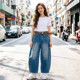 新款 长裤 时尚 女牛仔裤 潮8311 百搭显瘦休闲裤 2026春季