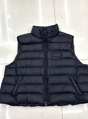 红线90白鸭绒新款立领羽绒马甲女短款无袖坎肩背心外套56016