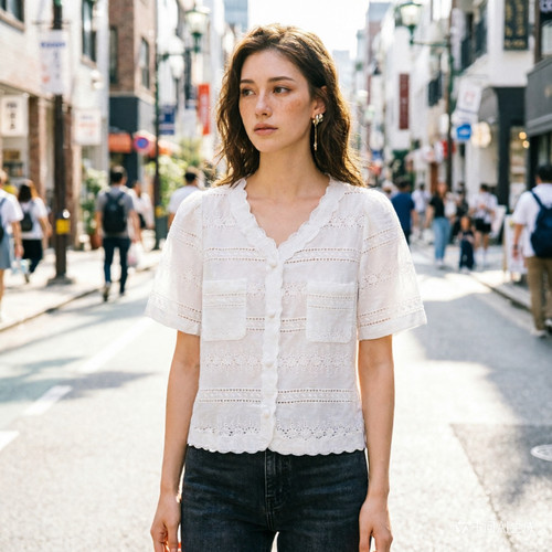 2026春季新款时尚百搭显瘦短袖T恤女上衣潮89699