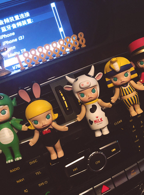 新款正版molly车载车挂生肖内饰系列卡通车载香薰空调出风口夹子