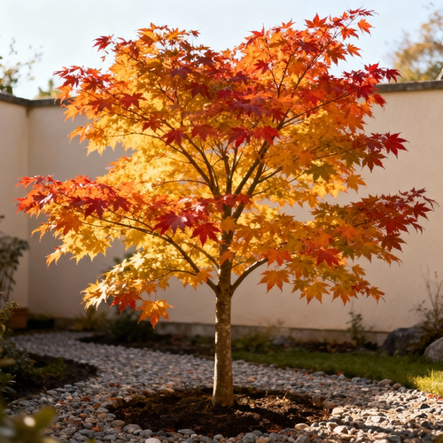 元宝枫五角枫园林绿化植物工程景观行道树枫树苗彩色观赏树五角槭