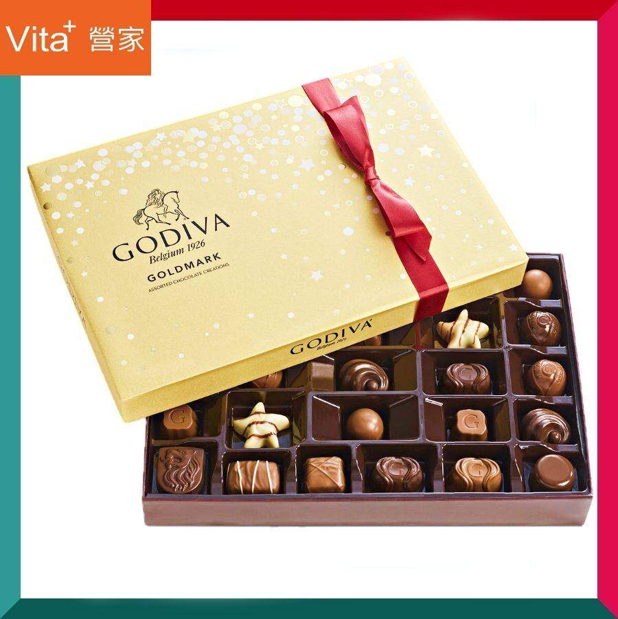 GODIVA - 歌帝梵杂锦朱古力新年礼盒27粒加拿大版装新年礼盒