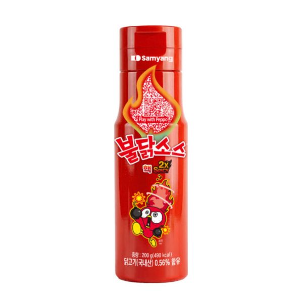 三养 两倍辣火辣鸡肉味酱汁火鸡辣酱200克韩式独特风味辣椒酱进口