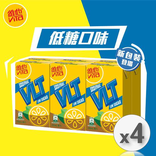 香港进口版维他 低糖柠檬茶250mlx6包装x4排下午茶办公室独立包装