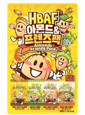 HBAF 蜂蜜牛油杂锦杏仁180g健康零食混合坚果独立小包装休闲零食