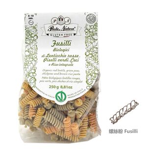 Natura有机全素无麸质低糖无盐无麸质维生素三色意粉250g Pasta