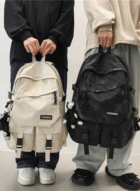 高中生书包男ins校园双肩包女大学生简约大容量旅游背包初中2026