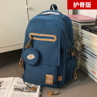 2025新款减负护脊书包初中生高中生大容量男女生休闲旅游双肩背包