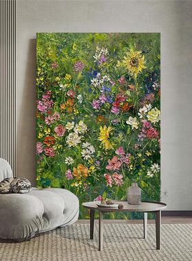 抽象繁花似锦手绘油画客