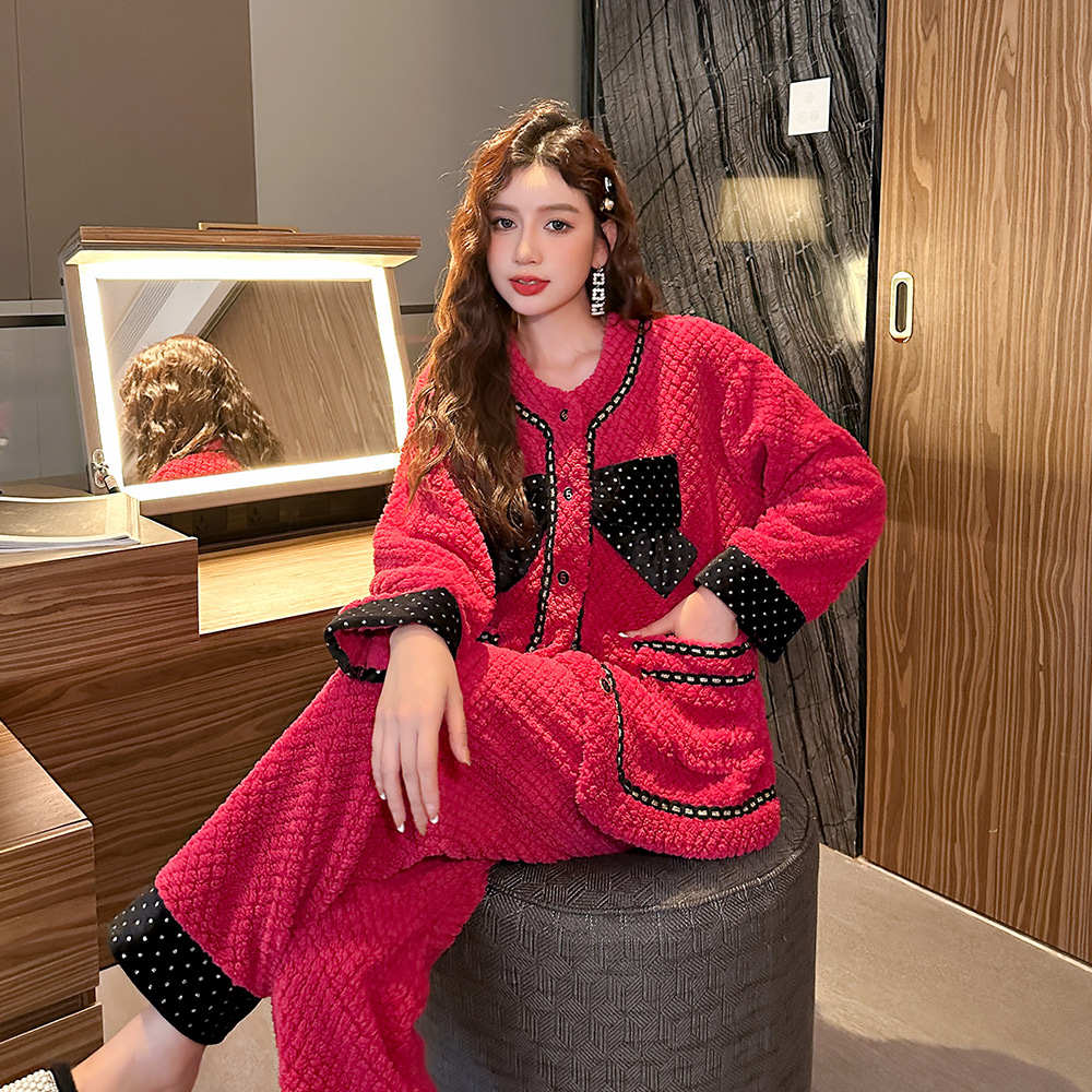 2024年新款睡衣女珊瑚绒