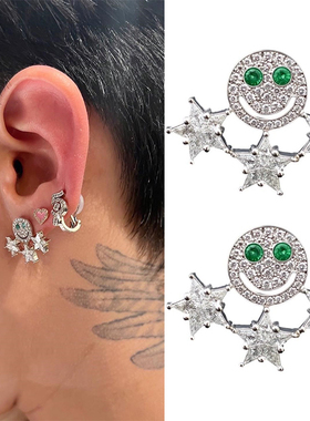 GD权志龙同款eyefunny五芒星耳钉ins小众百搭高级感个性嘻哈耳环