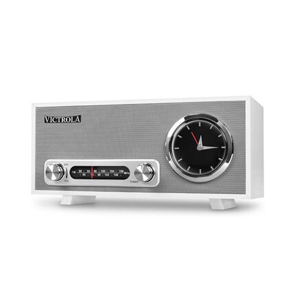 Victrola复古时钟FM收音机无线蓝牙音箱家用摆件复古风多功能音箱