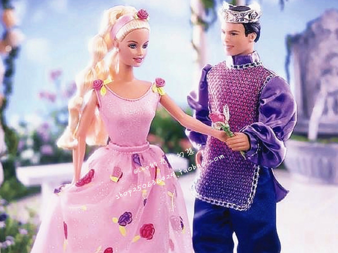 barbie rose princess 2000 玫瑰公主 发型可变换 梦幻芭比娃娃